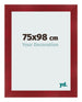 Bilderrahmen 75x98cm Weinrot Gewischt MDF Pisa Vorne Messe | Yourdecoration.de