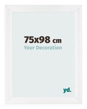 Bilderrahmen 75x98cm Weiß Vintage MDF Pisa Vorne Messe | Yourdecoration.de