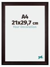 Birmingham Holz Bilderrahmen 21x29 7cm A4 Braun Vorne Messe | Yourdecoration.de