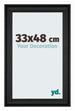 Birmingham Holz Bilderrahmen 33x48cm Schwarz Vorne Messe | Yourdecoration.de