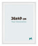 Birmingham Holz Bilderrahmen 36x49cm Weiss Vorne Messe | Yourdecoration.de