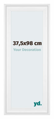 Birmingham Holz Bilderrahmen 37 5x98cm Weiss Vorne Messe | Yourdecoration.de