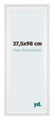 Birmingham Holz Bilderrahmen 37 5x98cm Weiss Vorne Messe | Yourdecoration.de