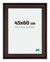Birmingham Holz Bilderrahmen 45x60cm Braun Vorne Messe | Yourdecoration.de