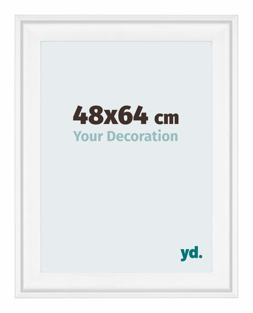 Birmingham Holz Bilderrahmen 48x64cm Weiss Vorne Messe | Yourdecoration.de