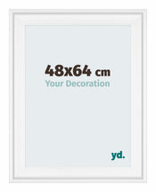 Birmingham Holz Bilderrahmen 48x64cm Weiss Vorne Messe | Yourdecoration.de