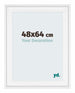 Birmingham Holz Bilderrahmen 48x64cm Weiss Vorne Messe | Yourdecoration.de