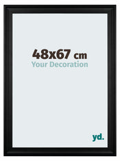 Birmingham Holz Bilderrahmen 48x67cm Schwarz Vorne Messe | Yourdecoration.de