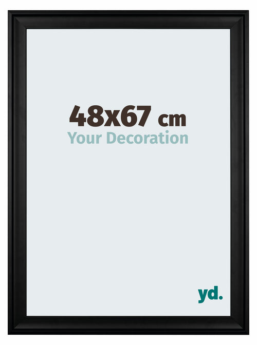Birmingham Holz Bilderrahmen 48x67cm Schwarz Vorne Messe | Yourdecoration.de