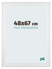 Birmingham Holz Bilderrahmen 48x67cm Weiss Vorne Messe | Yourdecoration.de
