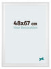 Birmingham Holz Bilderrahmen 48x67cm Weiss Vorne Messe | Yourdecoration.de