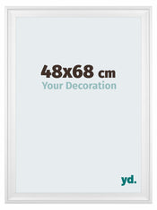 Birmingham Holz Bilderrahmen 48x68cm Weiss Vorne Messe | Yourdecoration.de
