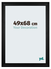 Birmingham Holz Bilderrahmen 49x68cm Schwarz Vorne Messe | Yourdecoration.de