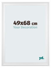 Birmingham Holz Bilderrahmen 49x68cm Weiss Vorne Messe | Yourdecoration.de