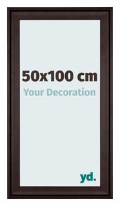 Birmingham Holz Bilderrahmen 50x100cm Braun Vorne Messe | Yourdecoration.de