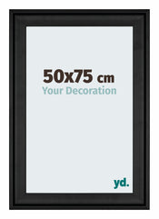 Birmingham Holz Bilderrahmen 50x75cm Schwarz Vorne Messe | Yourdecoration.de