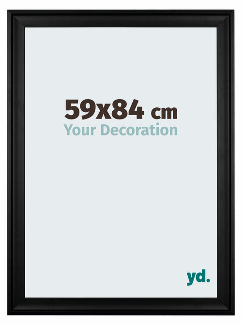 Birmingham Holz Bilderrahmen 59x84cm Schwarz Vorne Messe | Yourdecoration.de