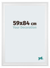 Birmingham Holz Bilderrahmen 59x84cm Weiss Vorne Messe | Yourdecoration.de