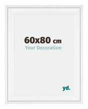 Birmingham Holz Bilderrahmen 60x80cm Weiss Vorne Messe | Yourdecoration.de