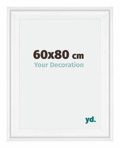 Birmingham Holz Bilderrahmen 60x80cm Weiss Vorne Messe | Yourdecoration.de