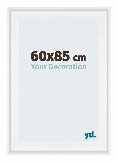 Birmingham Holz Bilderrahmen 60x85cm Weiss Vorne Messe | Yourdecoration.de