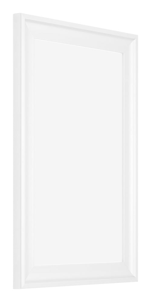 Birmingham Holz Bilderrahmen 60x85cm Weiss Vorne Schrag | Yourdecoration.de