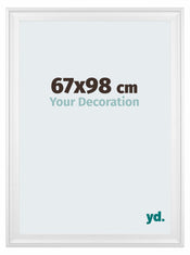 Birmingham Holz Bilderrahmen 67x98cm Weiss Vorne Messe | Yourdecoration.de