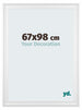 Birmingham Holz Bilderrahmen 67x98cm Weiss Vorne Messe | Yourdecoration.de