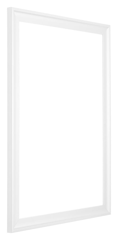 Birmingham Holz Bilderrahmen 68x98cm Weiss Vorne Schrag | Yourdecoration.de