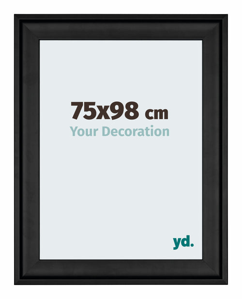 Birmingham Holz Bilderrahmen 75x98cm Schwarz Vorne Messe | Yourdecoration.de