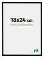 Bordeaux Kunststoff Bilderrahmen 18x24cm Schwarz Matt Vorne Messe | Yourdecoration.de