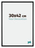 Bordeaux Kunststoff Bilderrahmen 30x42cm Schwarz Matt Vorne Messe | Yourdecoration.de