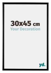Bordeaux Kunststoff Bilderrahmen 30x45cm Schwarz Matt Vorne Messe | Yourdecoration.de