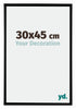 Bordeaux Kunststoff Bilderrahmen 30x45cm Schwarz Matt Vorne Messe | Yourdecoration.de