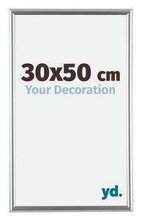Bordeaux Kunststoff Bilderrahmen 30x50cm Silber Vorne Messe | Yourdecoration.de