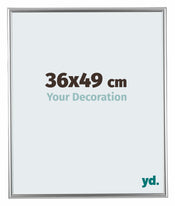 Bordeaux Kunststoff Bilderrahmen 36x49cm Silber Vorne Messe | Yourdecoration.de