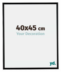 Bordeaux Kunststoff Bilderrahmen 40x45cm Schwarz Matt Vorne Messe | Yourdecoration.de