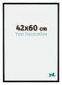Bordeaux Kunststoff Bilderrahmen 42x60cm Schwarz Matt Vorne Messe | Yourdecoration.de