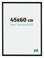 Bordeaux Kunststoff Bilderrahmen 45x60cm Schwarz Matt Vorne Messe | Yourdecoration.de