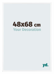Bordeaux Kunststoff Bilderrahmen 48x68cm Weiss Hochglanz Vorne Messe | Yourdecoration.de