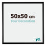 Bordeaux Kunststoff Bilderrahmen 50x50cm Schwarz Matt Vorne Messe | Yourdecoration.de