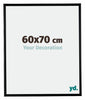 Bordeaux Kunststoff Bilderrahmen 60x70cm Schwarz Matt Vorne Messe | Yourdecoration.de