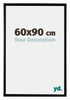 Bordeaux Kunststoff Bilderrahmen 60x90cm Schwarz Matt Vorne Messe | Yourdecoration.de