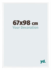 Bordeaux Kunststoff Bilderrahmen 67x98cm Weiss Hochglanz Vorne Messe | Yourdecoration.de