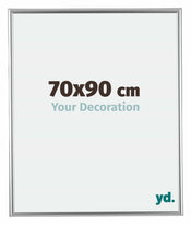 Bordeaux Kunststoff Bilderrahmen 70x90cm Silber Vorne Messe | Yourdecoration.de