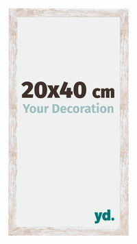 Catania MDF Bilderrahmen 20x40cm White Wash Messe | Yourdecoration.de