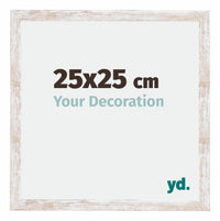 Catania MDF Bilderrahmen 25x25cm White Wash Messe | Yourdecoration.de