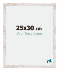 Catania MDF Bilderrahmen 25x30cm White Wash Messe | Yourdecoration.de
