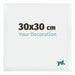 Catania MDF Bilderrahmen 30x30cm Weiss Messe | Yourdecoration.de