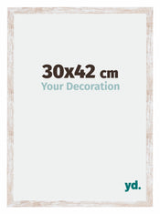 Catania MDF Bilderrahmen 30x42cm White Wash Messe | Yourdecoration.de